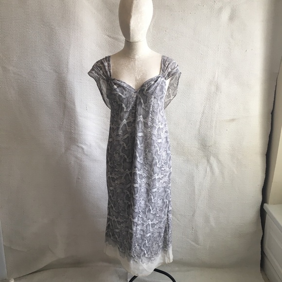 Calypso 100% Silk Snakeskin Print Midi Maxi Dress - Picture 8 of 8